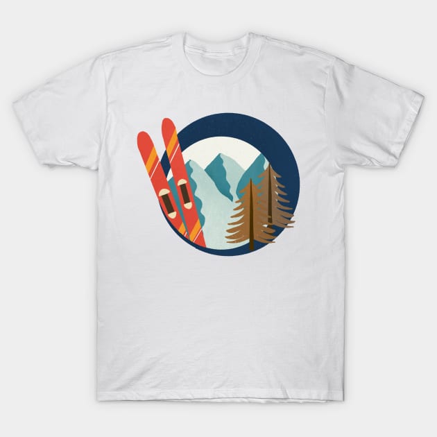 Mountain ski T-Shirt by Home Cyn Home 